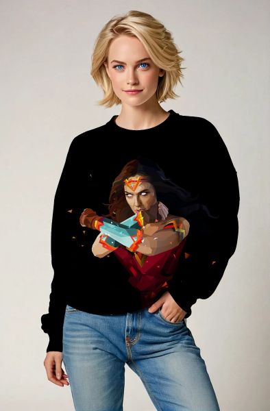 Warrior Spirit Crewneck Sweatshirt – Geometric Wonder
