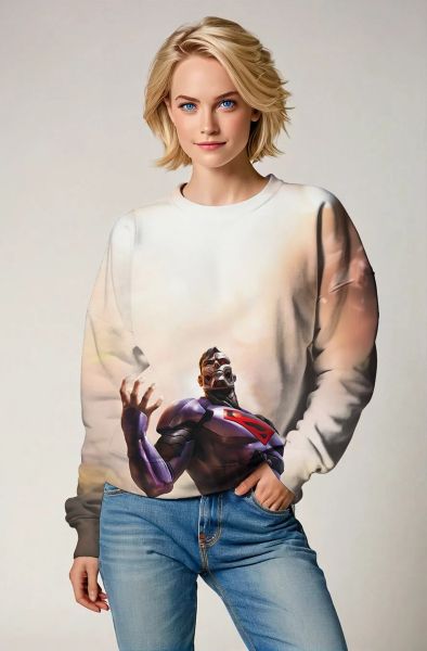 Mecha Superman Steel Surge Sweatshirt – Sunset Hybrid Force