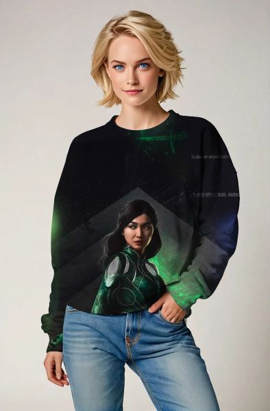 Embrace your inner hero with the Sersi Sweatshirt, featuring an awe-inspiring graphic of Sersi in action