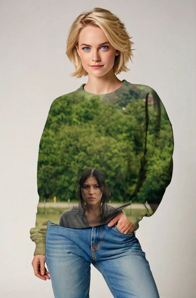 Gray Maya Lopez Sweatshirt – Bold Heroic Design