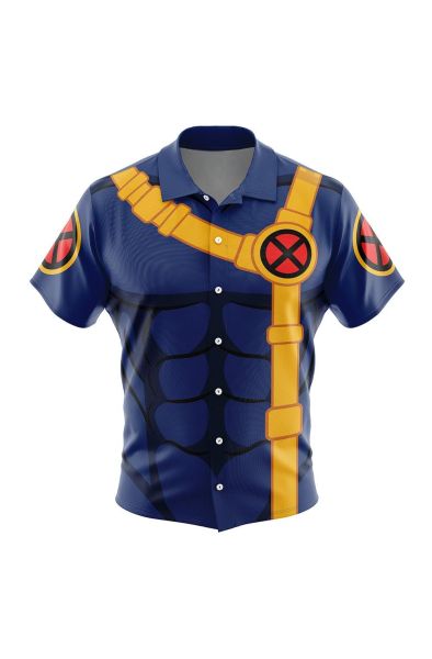 Cyclops Marvel Button Up Hawaiian Shirt