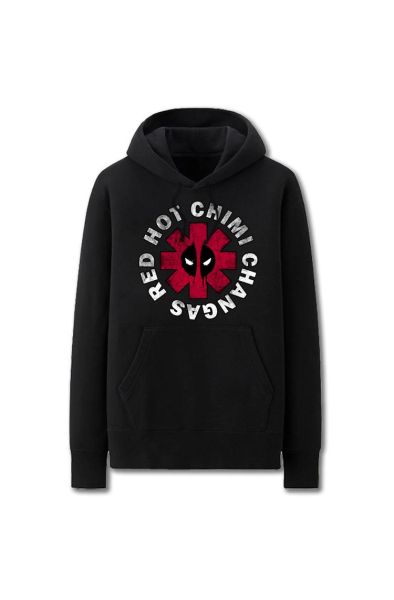 Solid Color Super Hero Deadpool Icon Super Cool Deadpool Hoodie Solid