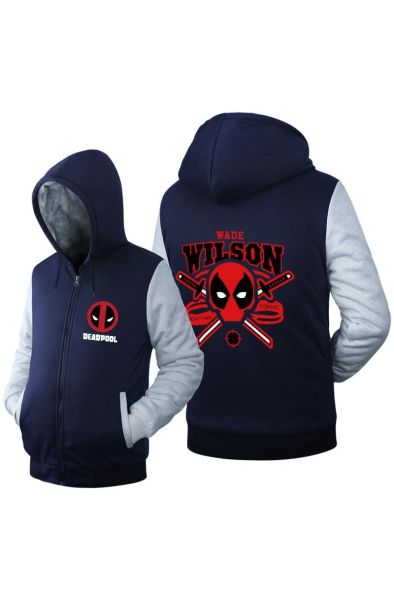 Solid Color Deadpool Movie Series Deadpool Sign Deadpool Hoodie Solid