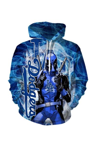Pullover Blue Deadpool Los Angeles Dod Hoodie Blue