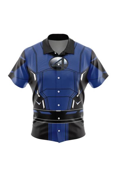 Fantastic Four Marvel Button Up Hawaiian Shirt