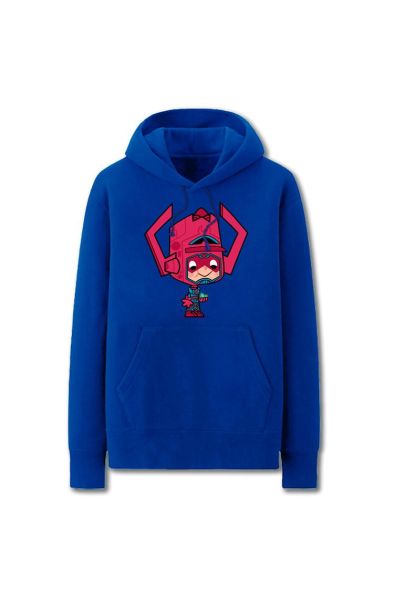 Solid Color Galactus Cartoon Style Fantastic Four Hoodie Solid