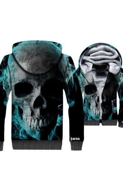 Ghost Rider Skull Series Hoodie Blue