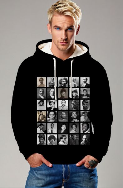 Black Heritage Collage Sweatshirt - T-Shirts, Hoodies, Zip-Up Jackets, and Pullovers-Hoodie