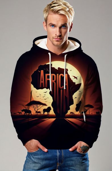 Spirit of Africa Sweatshirt - T-Shirts, Hoodies, Zip-Up Jackets, and Pullovers-Hoodie