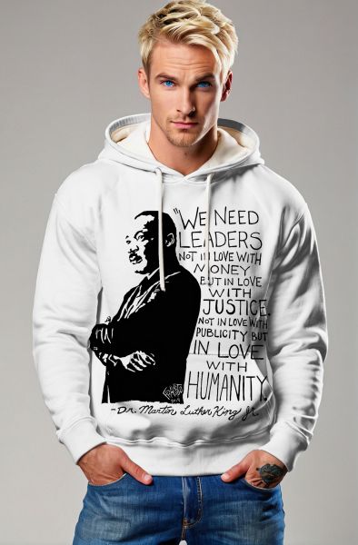 Justice and Humanity Sweatshirt - T-Shirts, Hoodies, Zip-Up Jackets, and Pullovers-Hoodie