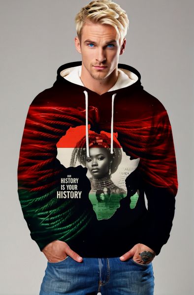  African Heritage Celebration Sweatshirt - T-Shirts, Hoodies, Zip-Up Jackets, and Pullovers-Hoodie