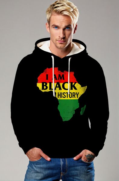 I Am Black History Sweatshirt - T-Shirts, Hoodies, Zip-Up Jackets, and Pullovers-Hoodie