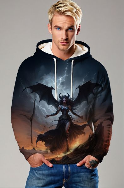 Aries Zodiac Collection: The Dark Goddess of Fire Hoodie, Sweatshirt, Zip-Up, T-Shirt