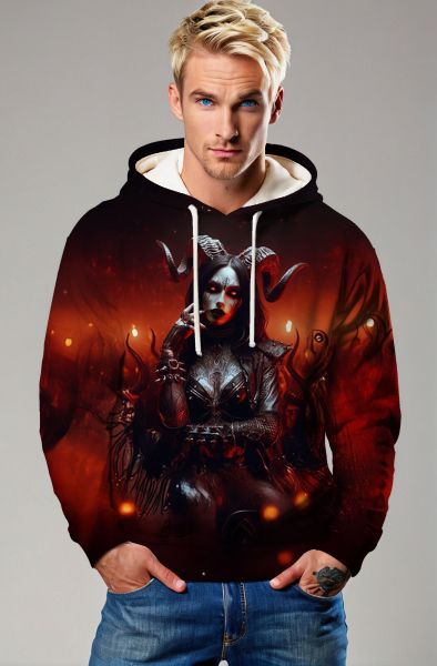 Aries Zodiac Collection: The Queen of Fire Hoodie  Sweatshirt, Zip-Up, Shirt