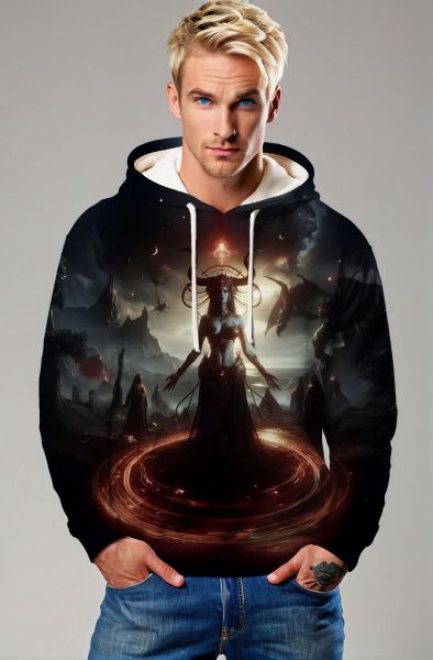 Aries Zodiac Collection: The Dark Flame Queen Hoodie, Sweatshirt, Zip-Up, T-Shirt