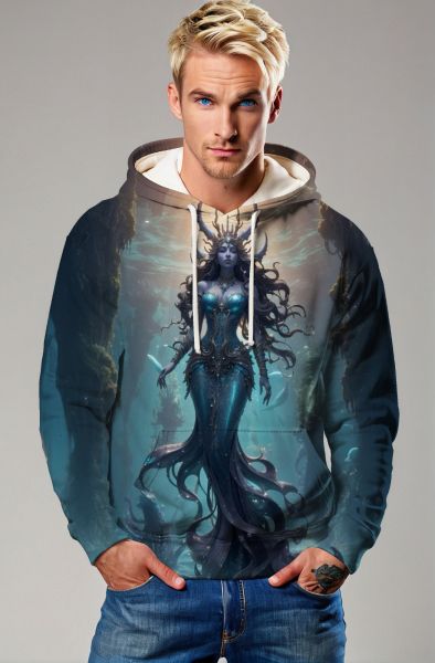 Aquarius Zodiac Collection: Ocean's Majesty - The Queen of the Deep Waters Hoodie, Sweatshirt, Zip-Up, T-Shirt