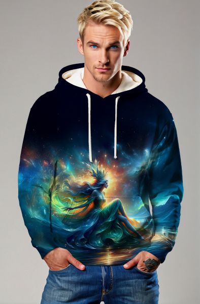 Aquarius Zodiac Collection: Oceanic Majesty - The Goddess of the Deep Hoodie, Sweatshirt, Zip-Up, T-Shirt