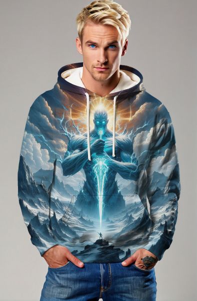Aquarius Zodiac Collection: Cosmic Waters - The Aquatic Sorceress Hoodie, Sweatshirt, Zip-Up, T-Shirt