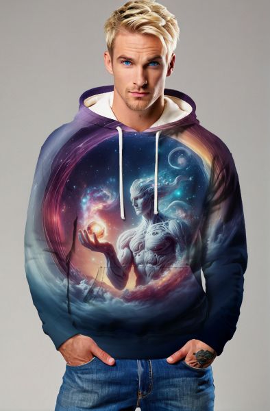 Aquarius Zodiac Collection: Aquatic Dream - The Ocean's Embrace Hoodie, Sweatshirt, Zip-Up, T-Shirt