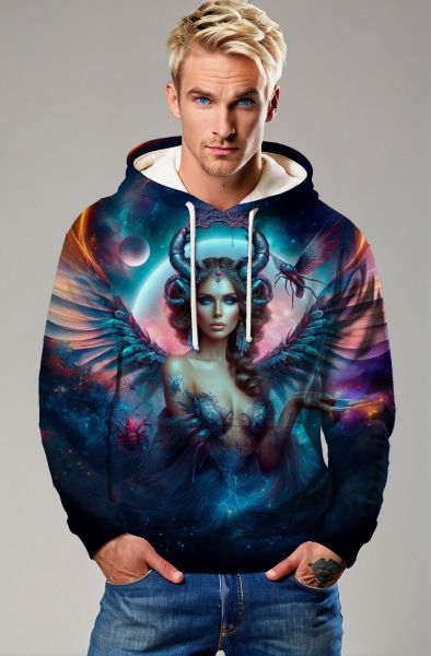 Cancer Zodiac Collection: The Cosmic Guardian Hoodie, Sweatshirt, Zip-Up, T-Shirt