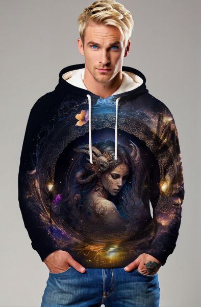 Cancer Zodiac Collection: The Celestial Guardian Hoodie, Sweatshirt, Zip-Up, T-Shirt
