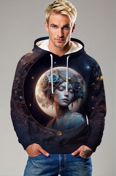 Cancer Zodiac Collection: The Lunar Empress Hoodie, Sweatshirt, Zip-Up, T-Shirt