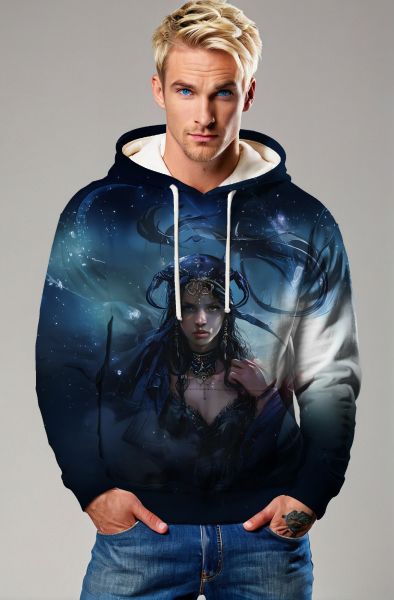 Cancer Zodiac Collection: The Moonlit Queen Hoodie, Sweatshirt, Zip-Up, T-Shirt