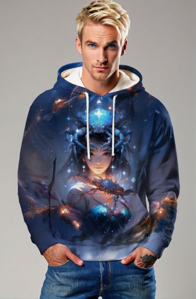 Cancer Zodiac Collection: The Cosmic Protector Hoodie, Sweatshirt, Zip-Up, T-Shirt