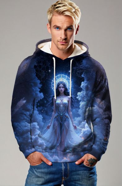Cancer Zodiac Collection: The Moonlit Sorceress Hoodie, Sweatshirt, Zip-Up, T-Shirt