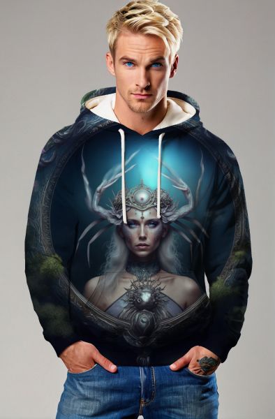  Cancer Zodiac Collection: The Galactic Queen Hoodie, Sweatshirt, Zip-Up, T-Shirt