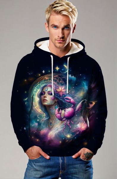 Cancer Zodiac Collection: Cosmic Connection Hoodie