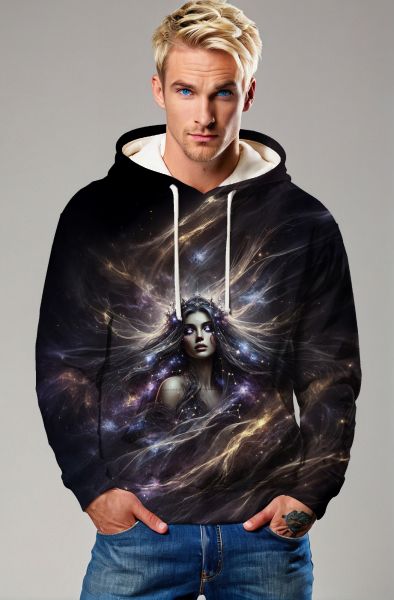 Cancer Zodiac Collection: The Galactic Guardian Hoodie, Sweatshirt, Zip-Up, T-Shirt