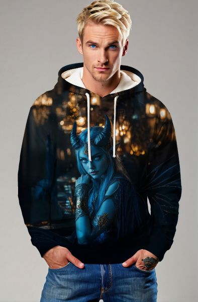 Capricorn Zodiac Collection: The Cosmic Warrior Hoodie, Sweatshirt, Zip-Up, T-Shirt