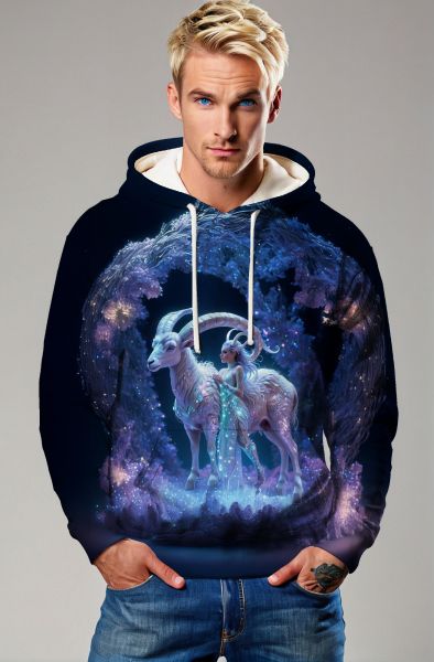 Capricorn Zodiac Collection: The Earthly Journey Hoodie, Sweatshirt, Zip-Up, T-Shirt