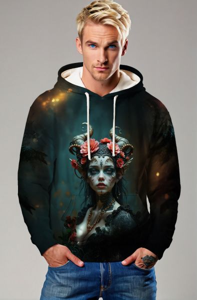 Capricorn Zodiac Collection: The Celestial Guardian Hoodie, Sweatshirt, Zip-Up, T-Shirt