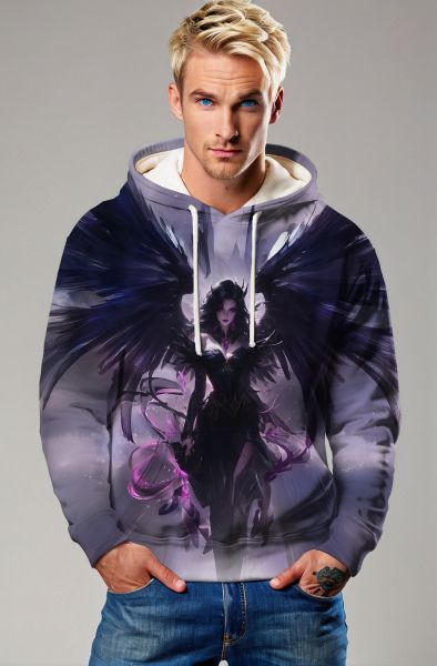 Capricorn's Dark Majesty: The Wings of Destiny Hoodie, Sweatshirt, Zip-Up, T-Shirt-Hoodie