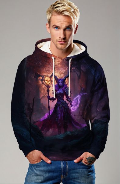 Capricorn's Eternal Flame: The Sorceress of Night Hoodie, Sweatshirt, Zip-Up, T-Shirt-Hoodie