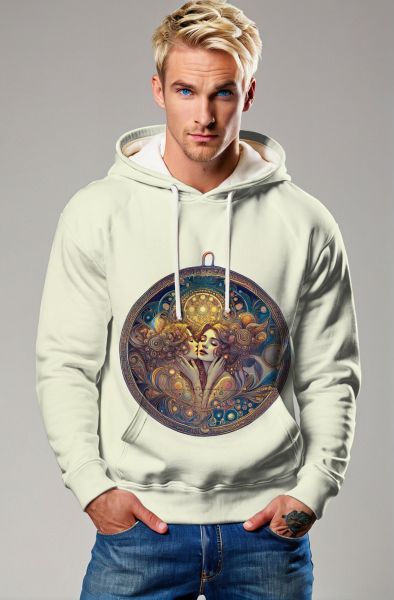 Gemini Zodiac Collection: Enchanted Mirror Dual Reflection Hoodie, Sweatshirt, Zip-Up, T-Shirt