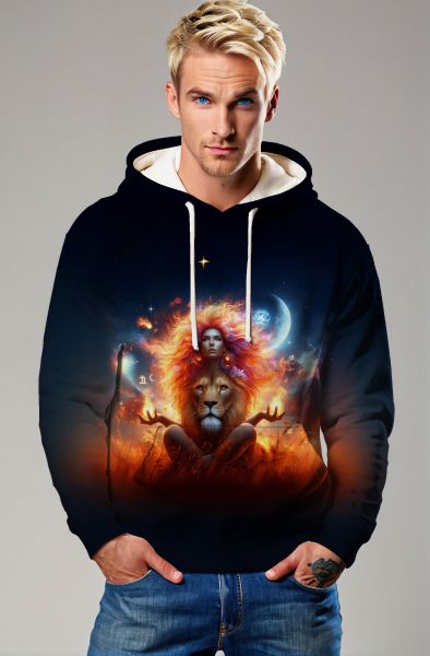 Majestic Mane: The Royal Lioness Hoodie, Sweatshirt, Zip-Up, T-Shirt