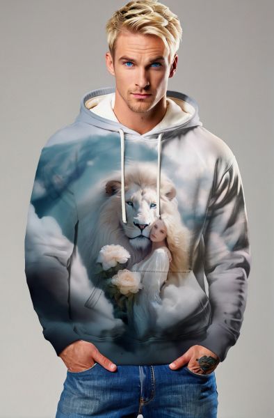 Lionhearted Empress: The Celestial Glory Hoodie, Sweatshirt, Zip-Up, T-Shirt