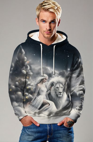 Majestic Roar: The Cosmic Ruler Hoodie, Sweatshirt, Zip-Up, T-Shirt
