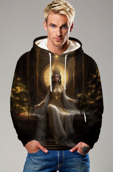 Libra Zodiac Collection: Golden Justice - The Queen of Balance Hoodie, Sweatshirt, Zip-Up, T-Shirt