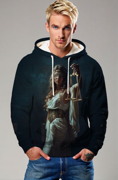 Libra Zodiac Collection: Justice of the Scales - Balance and Power Hoodie, Sweatshirt, Zip-Up, T-Shirt