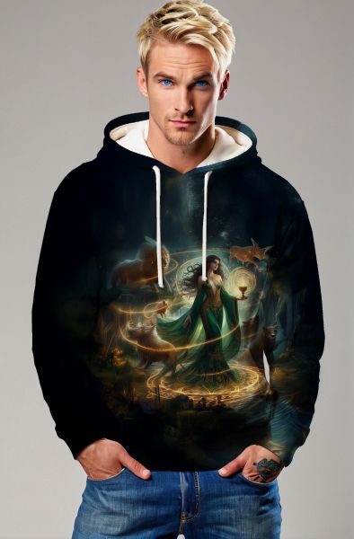 Libra Zodiac Collection: Nature's Harmony - Tranquil Spirit Hoodie, Sweatshirt, Zip-Up, T-Shirt