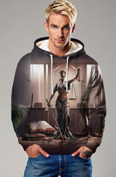 Libra Zodiac Collection: The Scales of Destiny - Justice Through Time Hoodie, Sweatshirt, Zip-Up, T-Shirt