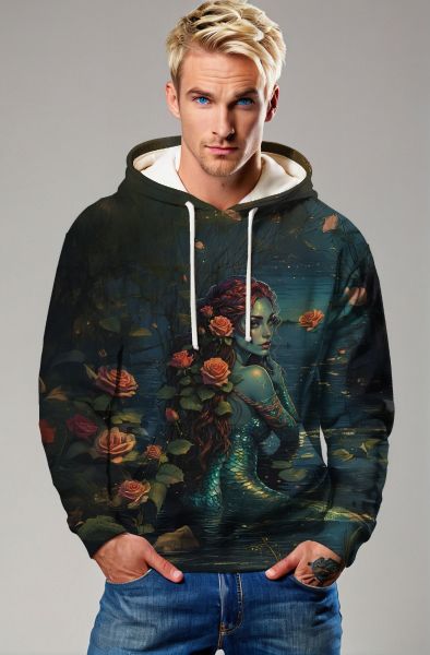 Enchanted Waters: The Mermaid's Dream Hoodie, Sweatshirt, Zip-Up, T-Shirt-Hoodie