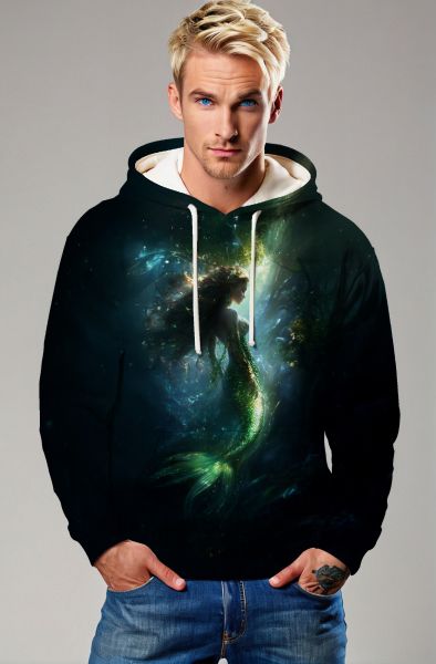 Pisces Symphony: The Ocean's Whispers Sweatshirt-Hoodie