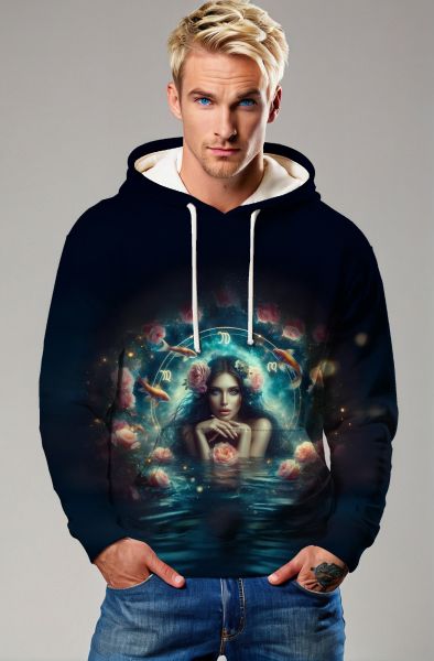 The Enchanted Waters of Pisces: A Magical Journey" Hoodie, Sweatshirt, Zip-Up, T-Shirt