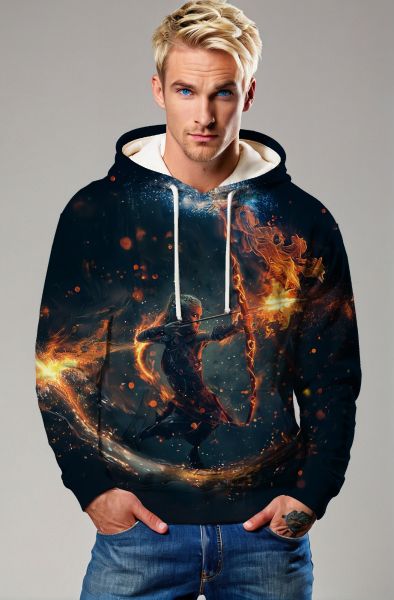 Sagittarius' Celestial Archer: The Moonlit Warrior Hoodie, Sweatshirt, Zip-Up, T-Shirt-Hoodie