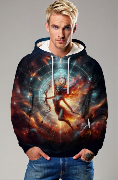 Sagittarius' Firestorm: The Eternal Bow Hoodie, Sweatshirt, Zip-Up, T-Shirt-Hoodie